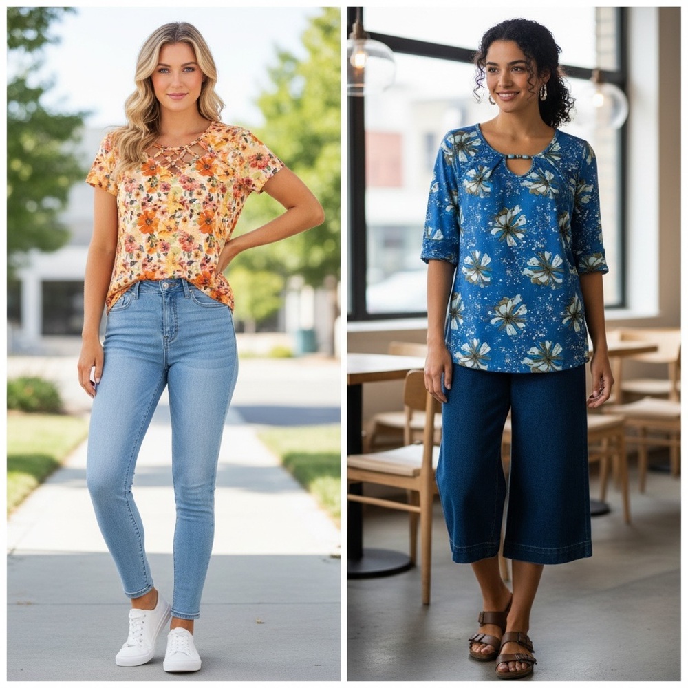 004 COMBO: Assorted blouses size S